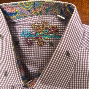 Robert Graham Purple Checkered Men's Shirt